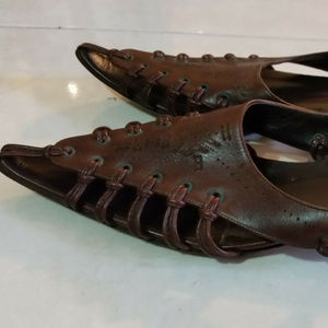 NEW GOFFREDO FANTINI WOMENS LEATHER SANDALS SHOES